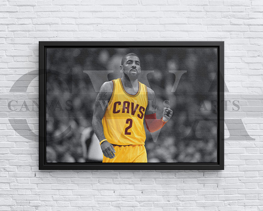 Kyrie Irving Black & White Canvas Art Basketball Canvas Wall Art