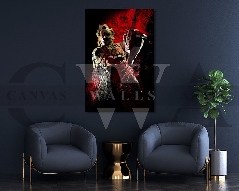 Leatherface Canvas Wall Art Movie Poster