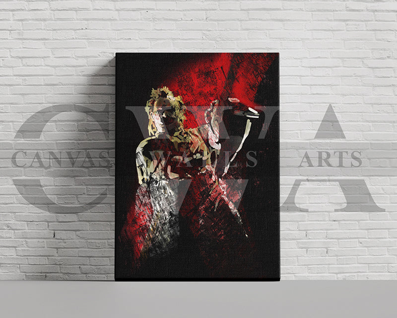 Leatherface Canvas Wall Art Movie Poster
