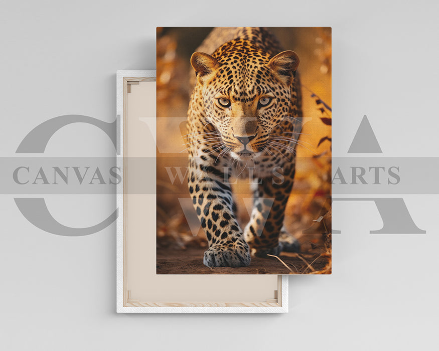 Leopard Canvas Wall Art Animal Poster Print