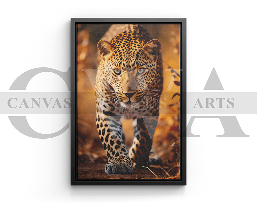 Leopard Canvas Wall Art Animal Poster Print