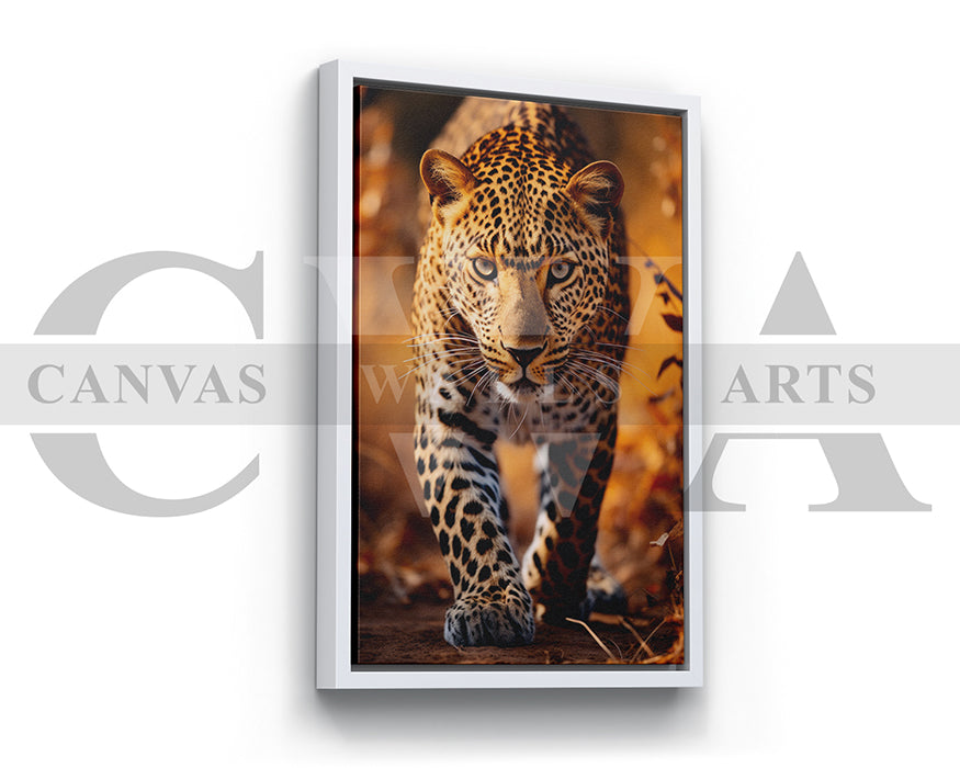 Leopard Canvas Wall Art Animal Poster Print