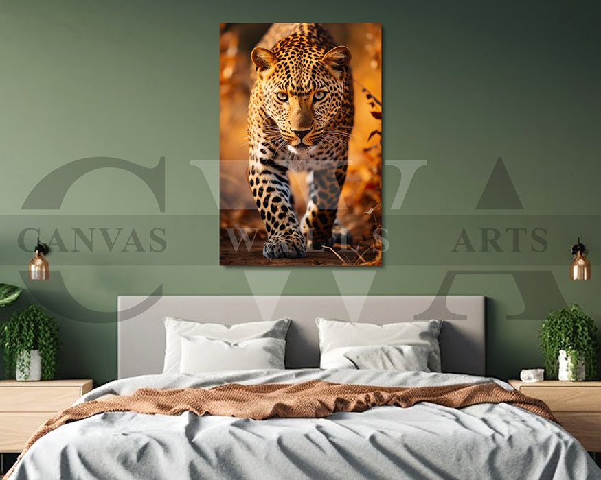 Leopard Canvas Wall Art Animal Poster Print