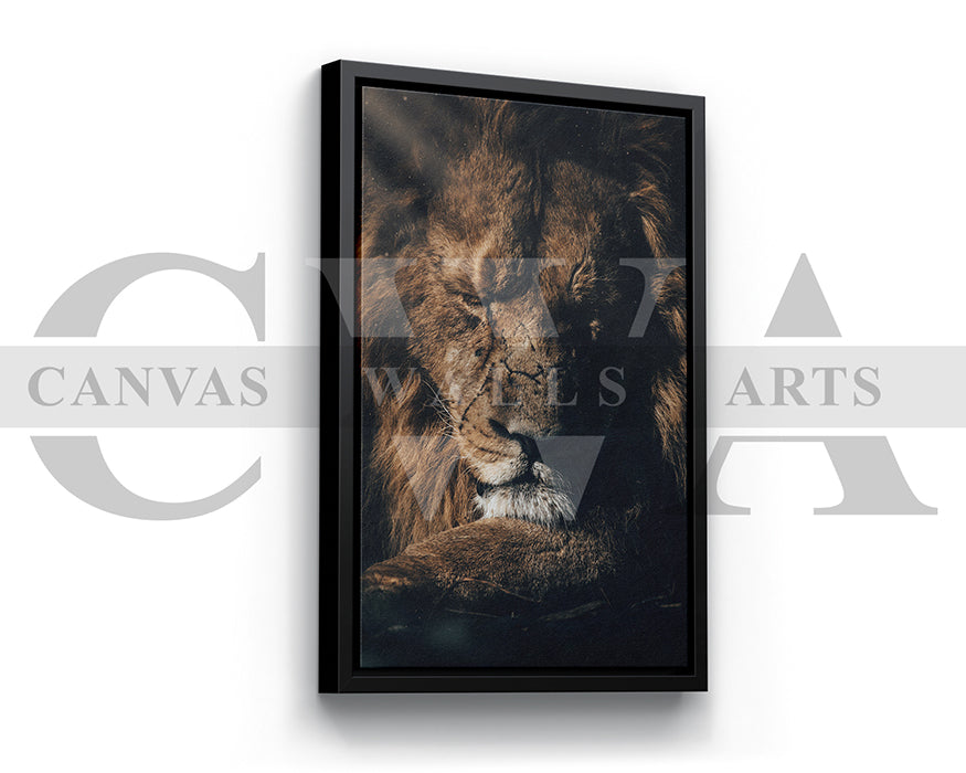 Lion Canvas Wall Art Animal Poster Prints