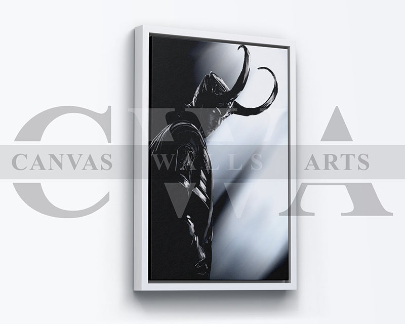 Loki Canvas Wall Art Abstract Movie Poster