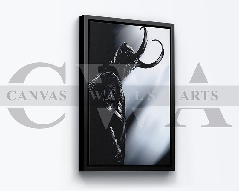Loki Canvas Wall Art Abstract Movie Poster