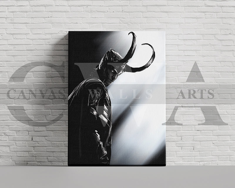 Loki Canvas Wall Art Abstract Movie Poster