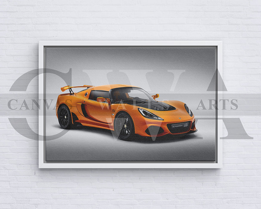 Lotus Exige Sport 410 Canvas Wall Art Sport Car Poster Print