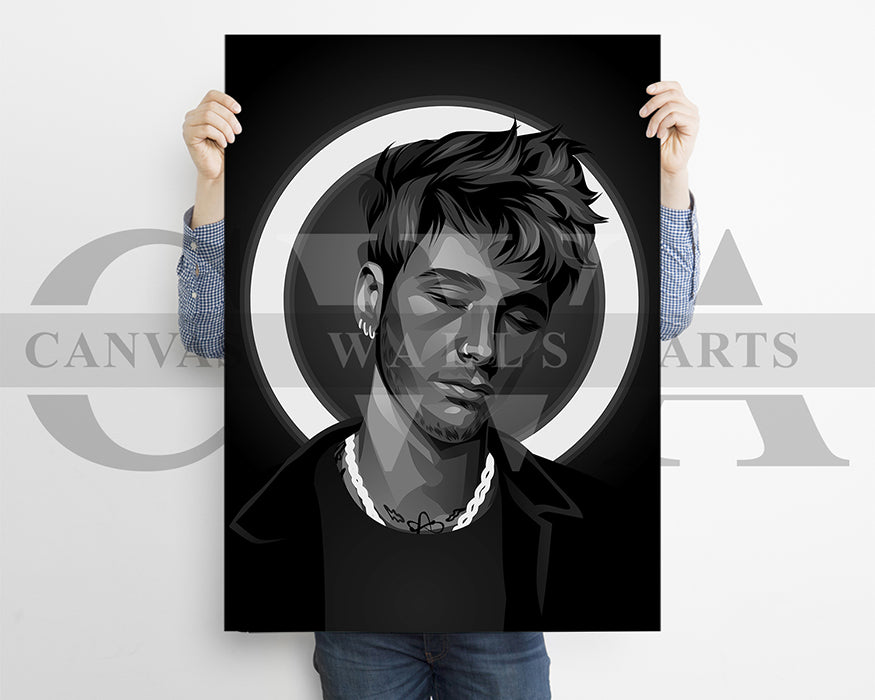 Machine Gun Kelly American Rapper Canvas Wall Art