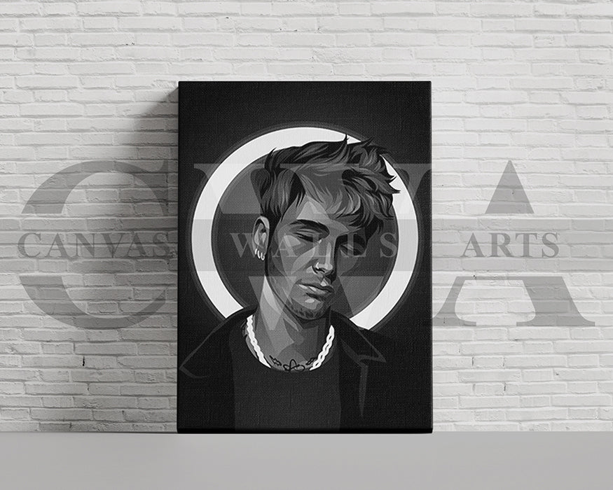 Machine Gun Kelly American Rapper Canvas Wall Art