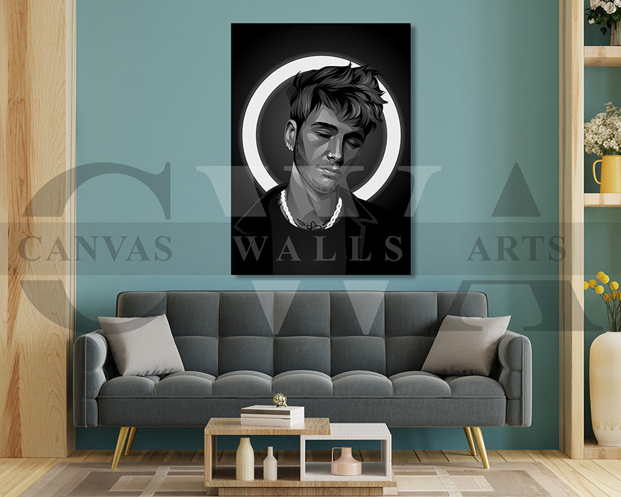 Machine Gun Kelly American Rapper Canvas Wall Art