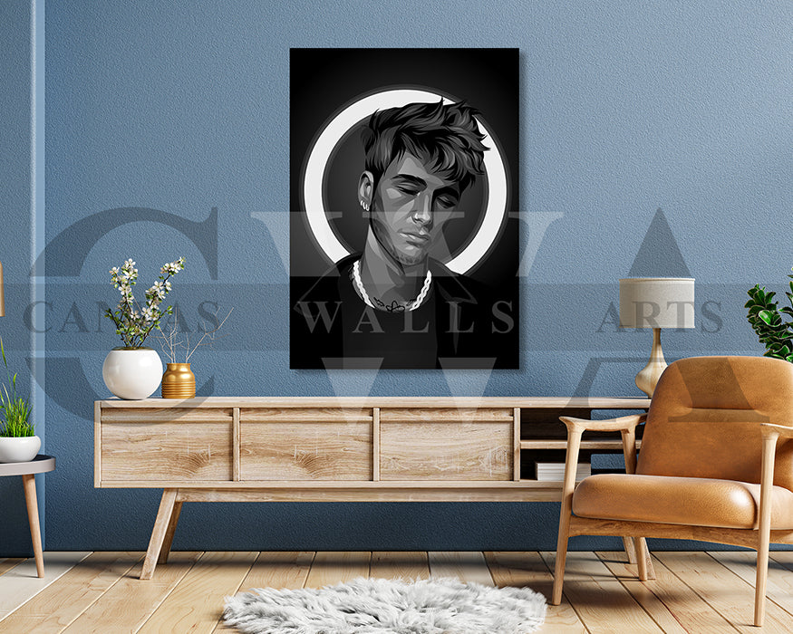 Machine Gun Kelly American Rapper Canvas Wall Art