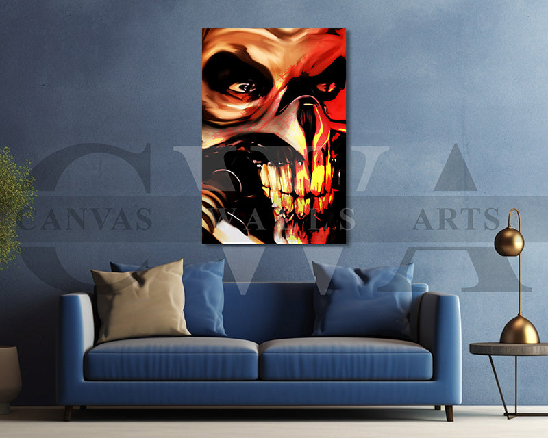 Mad Max Fury Canvas Wall Art Abstract Movie Poster