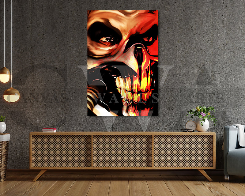 Mad Max Fury Canvas Wall Art Abstract Movie Poster