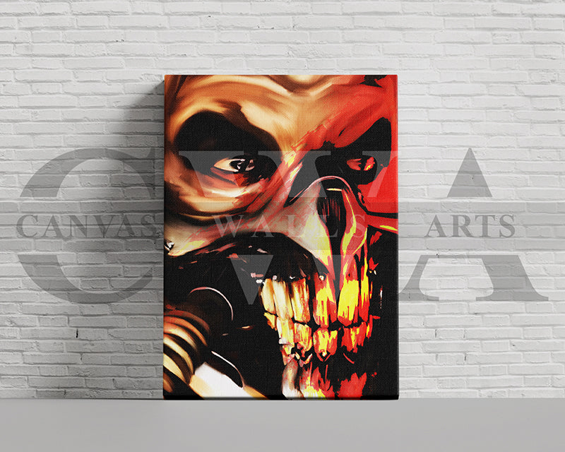 Mad Max Fury Canvas Wall Art Abstract Movie Poster