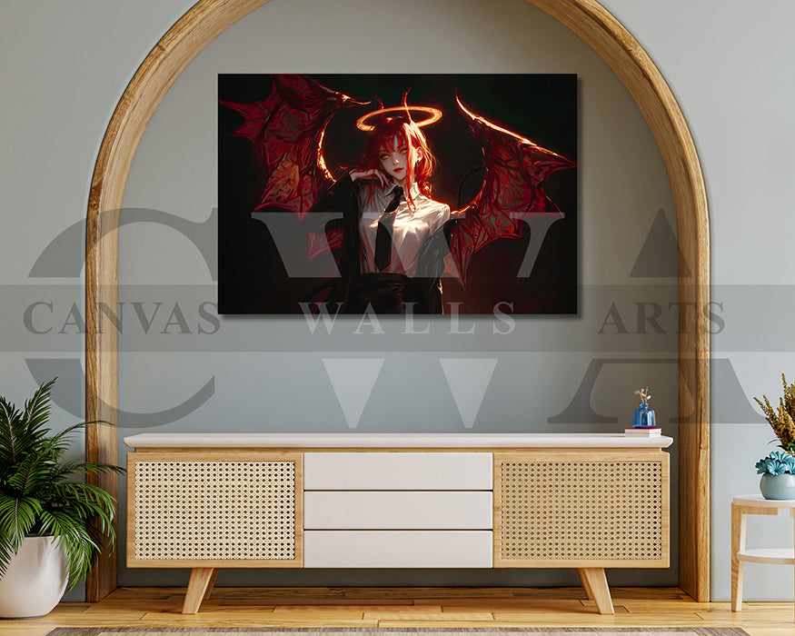 Makima From Chainsaw Man Canvas Wall Art
