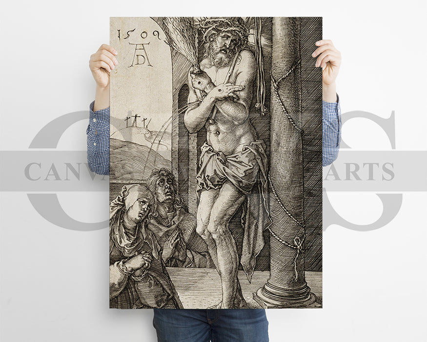 Man of Sorrows by Albrecht Durer Painting Canvas Wall Art