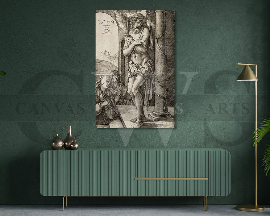 Man of Sorrows by Albrecht Durer Painting Canvas Wall Art