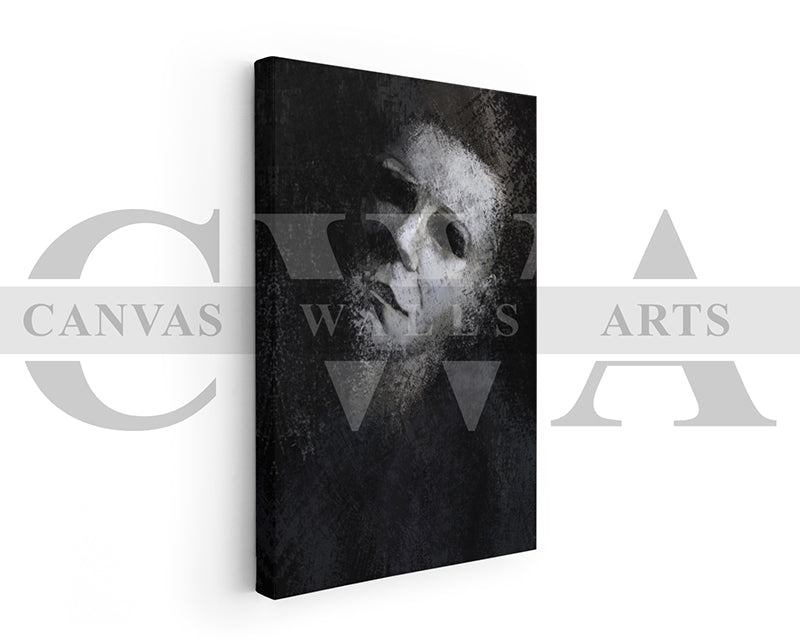 Michael Myers Canvas Wall Art Abstract Movie Poster