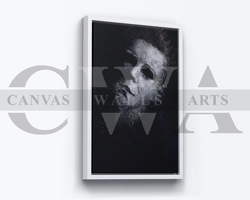 Michael Myers Canvas Wall Art Abstract Movie Poster