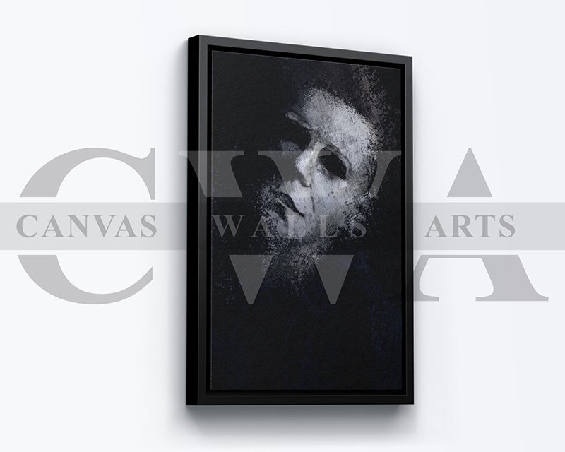 Michael Myers Canvas Wall Art Abstract Movie Poster