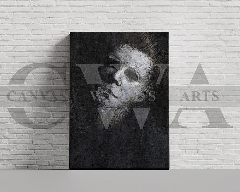 Michael Myers Canvas Wall Art Abstract Movie Poster