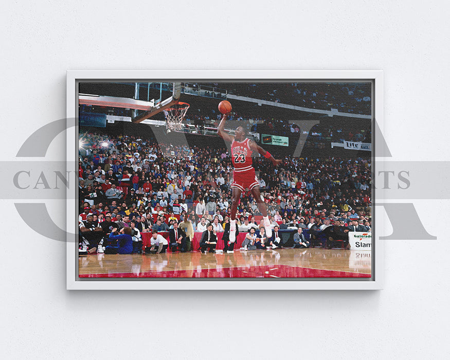 Michael Jordan Dunk Canvas Art Basketball Canvas Wall Art