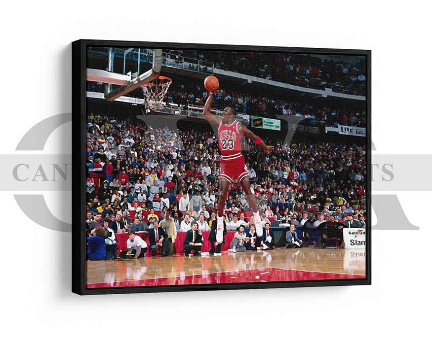 Michael Jordan Dunk Canvas Art Basketball Canvas Wall Art