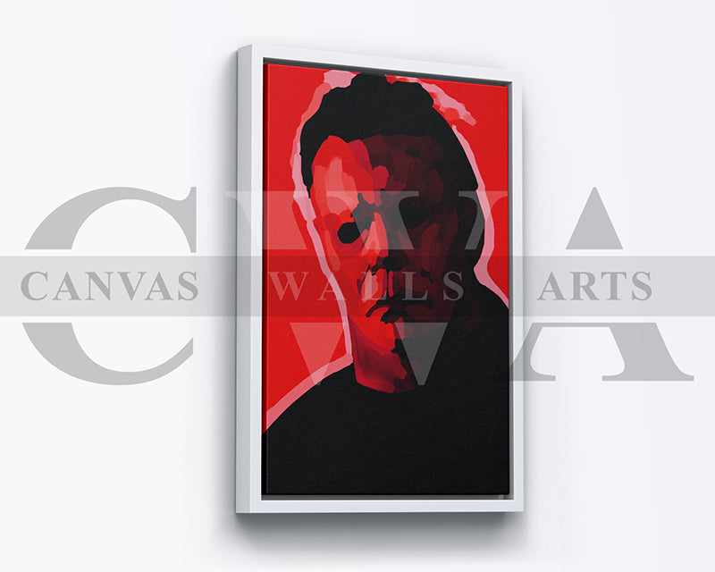 Michael Myers Canvas Wall Art Abstract Oil Painting Movie Poster