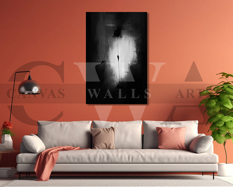 Mission Impossible Canvas Wall Art Abstract Movie Poster
