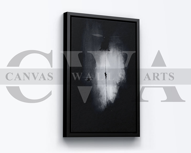 Mission Impossible Canvas Wall Art Abstract Movie Poster