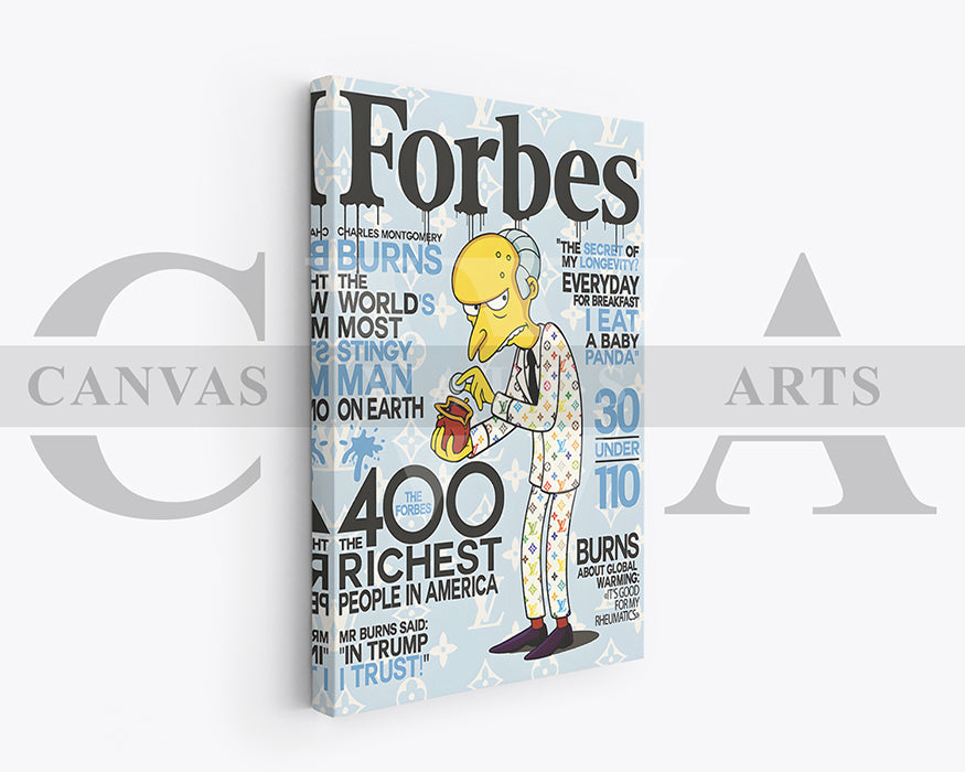 Mr. Burns Canvas Wall Art