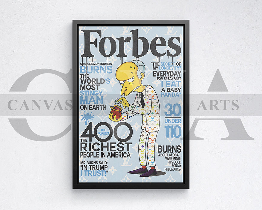 Mr. Burns Canvas Wall Art