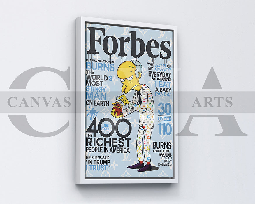 Mr. Burns Canvas Wall Art