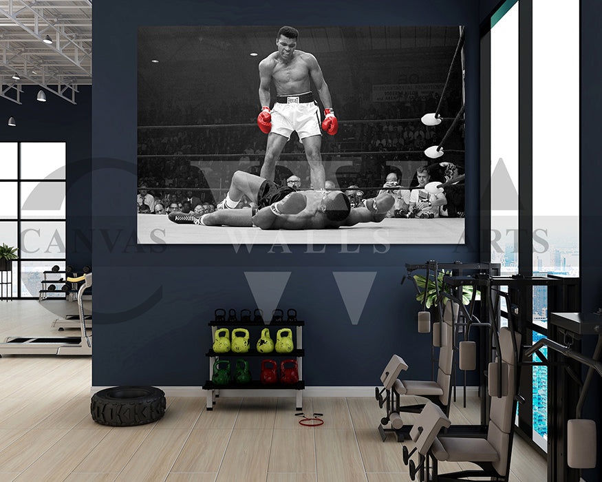 Muhammad Ali Black & White Canvas Wall Art