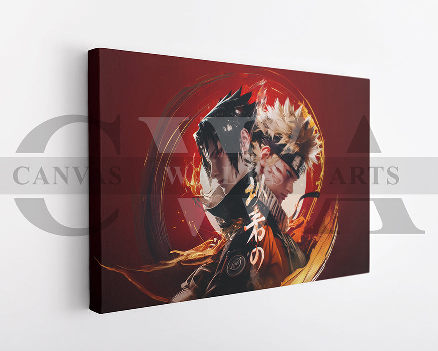Naruto Vs Sasuke Vengeance Canvas Wall Art
