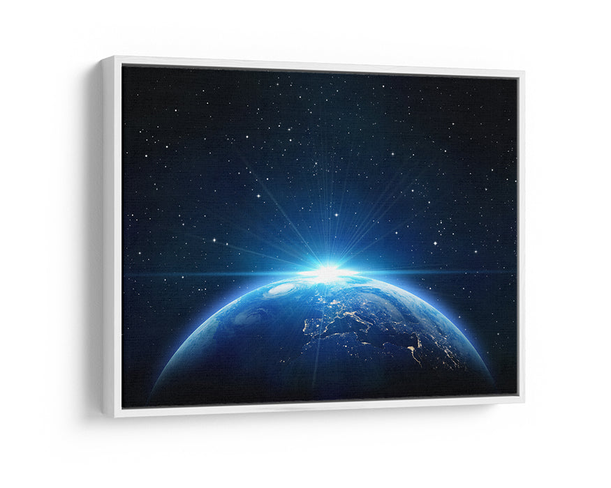 Night Earth Canvas Wall Art