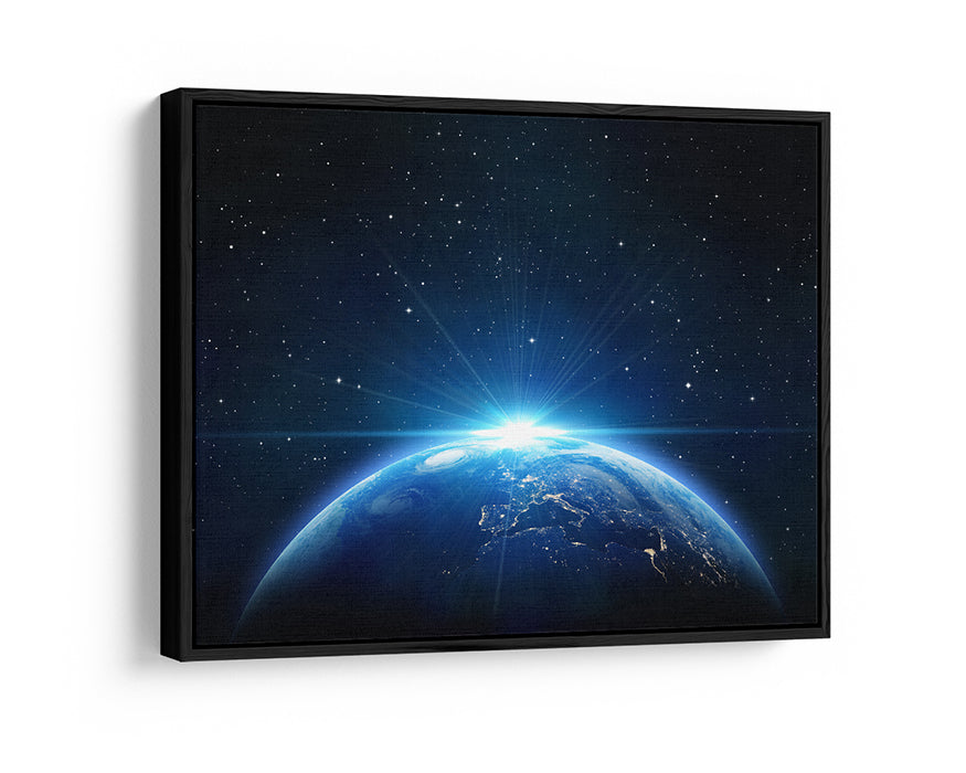 Night Earth Canvas Wall Art