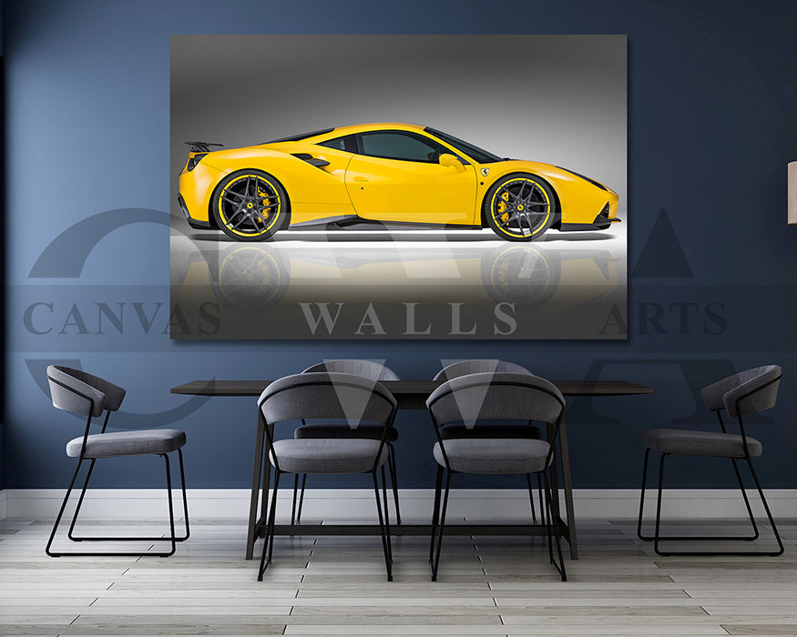 Novitec Ferrari 488 GTB Canvas Wall Art Car Poster Print