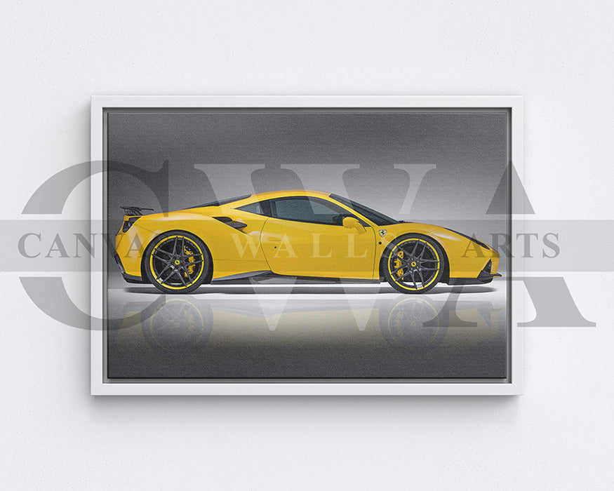 Novitec Ferrari 488 GTB Canvas Wall Art Car Poster Print