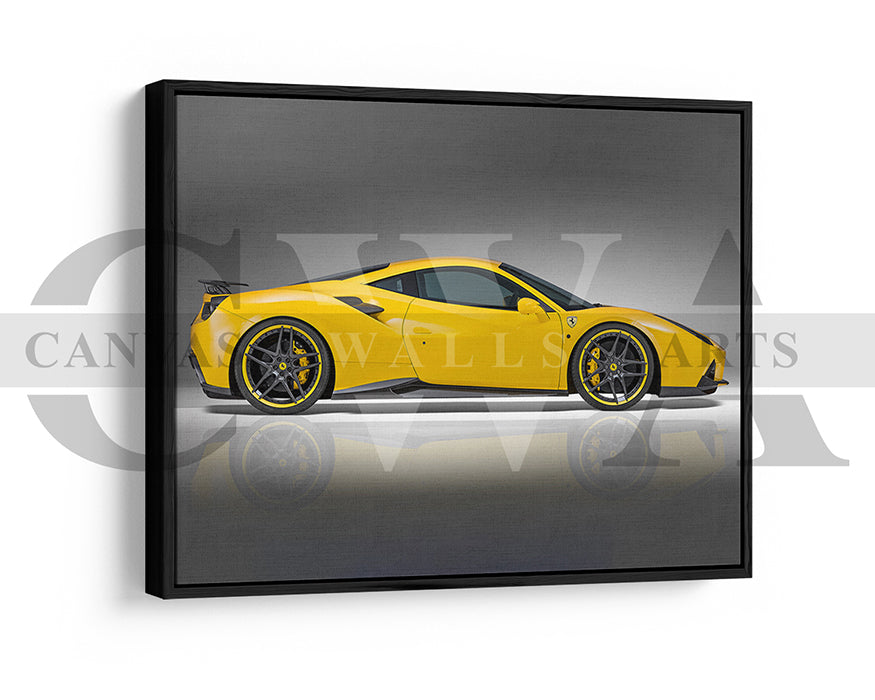 Novitec Ferrari 488 GTB Canvas Wall Art Car Poster Print