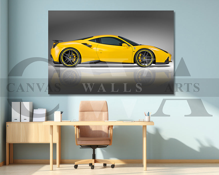 Novitec Ferrari 488 GTB Canvas Wall Art Car Poster Print