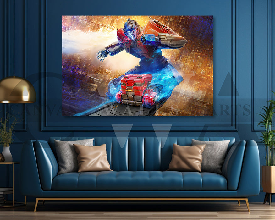 Optimus Prime Canvas Wall Art