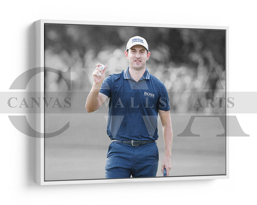 Patrick Cantlay Black & White Canvas Art Golf Canvas Wall Art