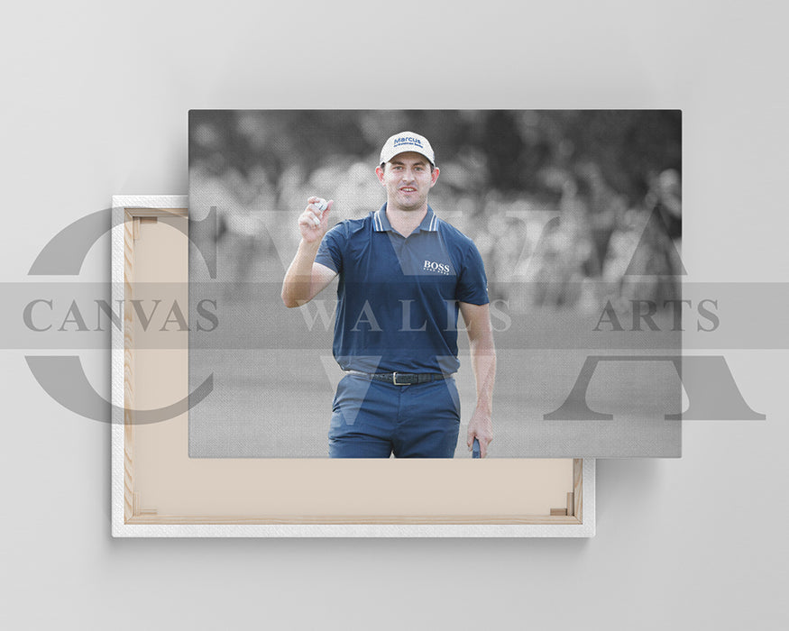 Patrick Cantlay Black & White Canvas Art Golf Canvas Wall Art