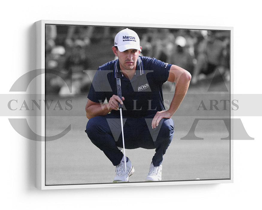 Patrick Cantlay Black & White Canvas Art Golf Canvas Wall Art
