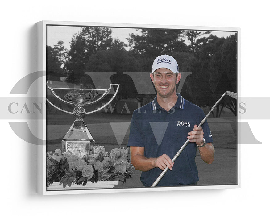 Patrick Cantlay Black & White Canvas Art Golf Canvas Wall Art