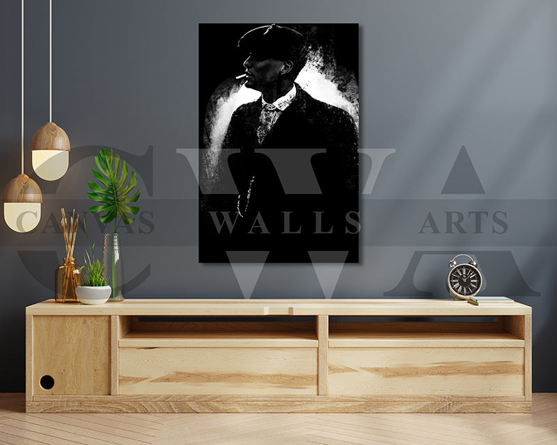 Peaky Blinders Canvas Wall Art Abstract Movie Poster
