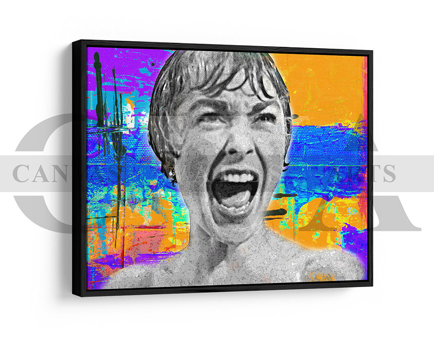Psycho Canvas Wall Art Abstract Movie Poster