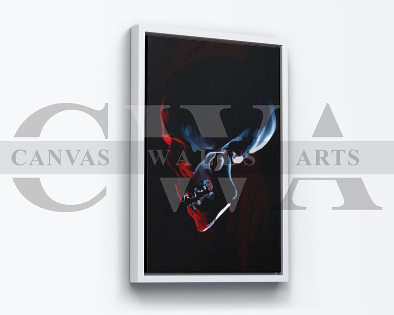 Red Skull Canvas Wall Art Abstract Poster